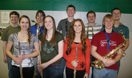 Ten students make State band