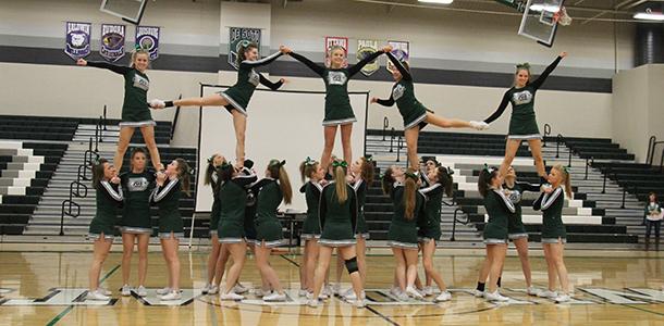 Cheerleading squad succeeds at competition