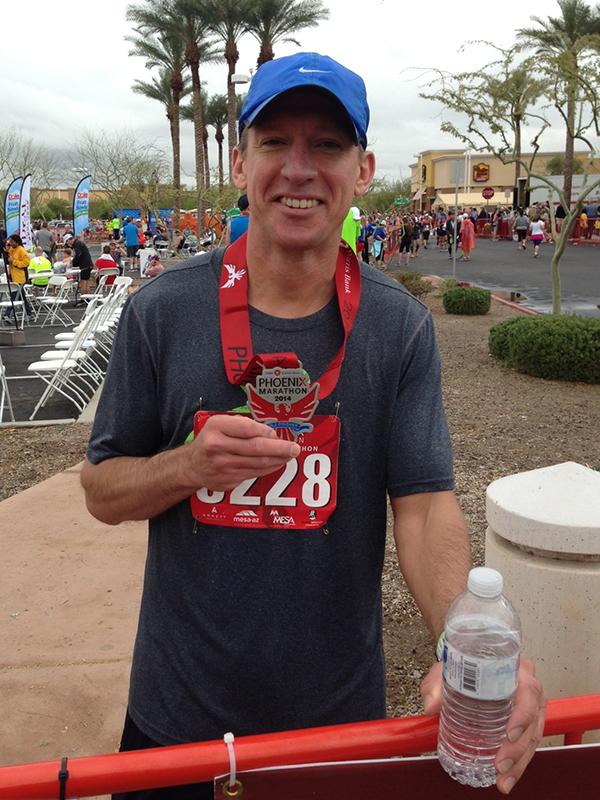 McAfee participates in Phoenix Marathon