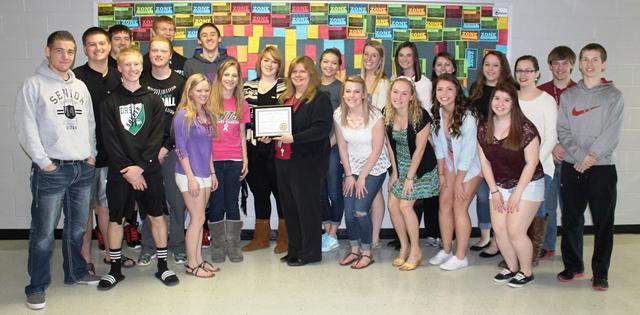 Pelkey named USD 232 Secondary Teacher of the Year