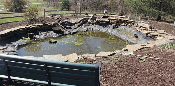 Sharp cleans up the De Soto High School pond