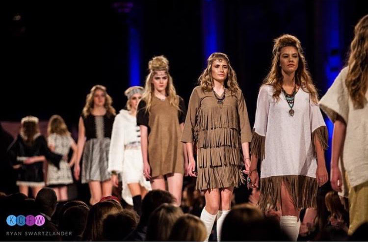 Raegen Ramsdell walks in Kansas City Fashion Week.