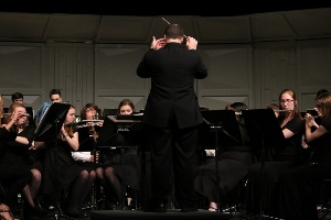 De Soto High School's Concert band competes at the Large Group Festival at Spring Hill High School on April 13. under the direction of Matt Bradford.