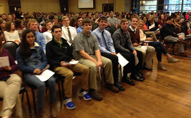 DHS marketing students attend the Emporia State University Business Career Day. There were over 500 students total in attendance. 