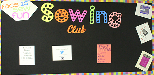 Sewing club continues into 2016-17 school year