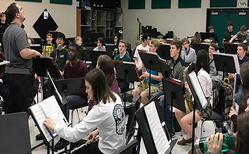 Band prepares for concert