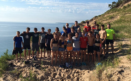 De Soto and Bear Lake High School cross country teams bond during summer trip.