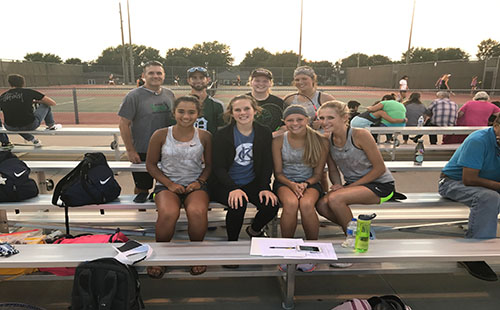 Girls' tennis succeeds in a tournament at Emporia