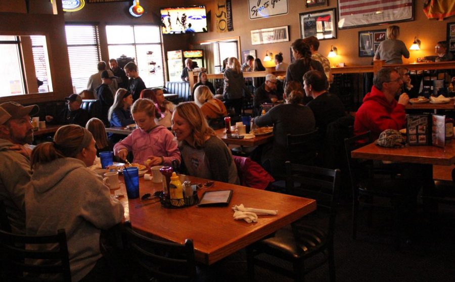 The De Soto community supports the Towner family at the pancake fundraiser at JT’s Grill and Sports Bar on Jan. 27
