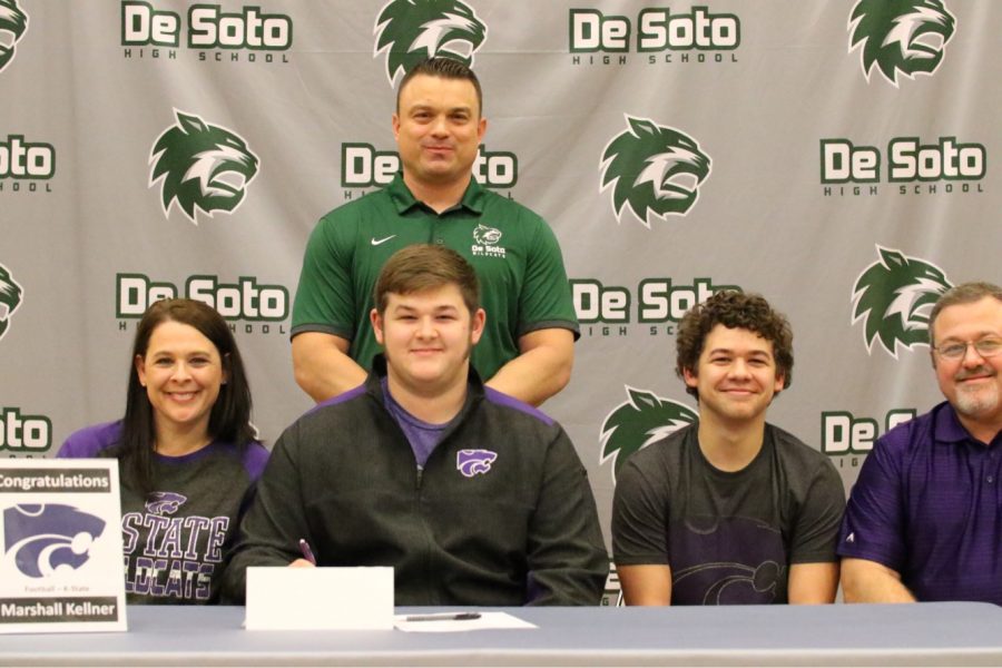 Senior Marshall Kellner commits to Kansas State University to continue his football career on Feb. 8.