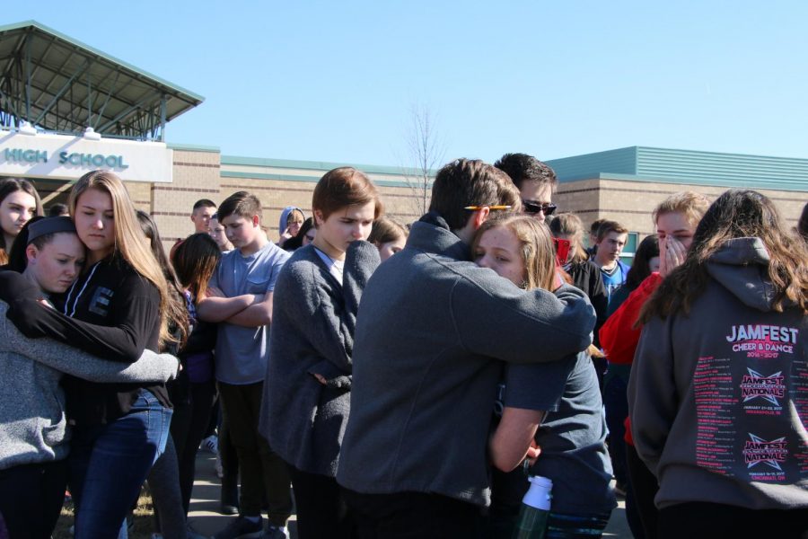 Students participate in gun control walkout