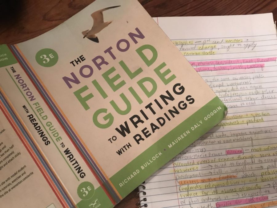 "The Norton Field Guide to Writing with Readings," one of the textbooks Hamilton uses to teach APLAC, helps students with homework assignments as well as essays.