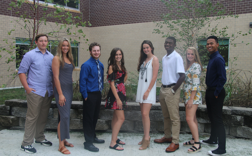 All senior Homecoming court candidates.