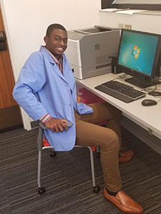 Senior Martin Searcy poses for a picture while taking part in one of the UMKC Summer Scholar Program activities.