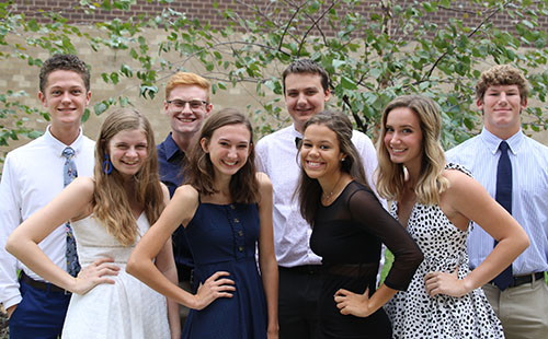 2019 De Soto Homecoming Court: Chase Culver, Camryn Robbinson, Cody Adams, Erin Pickert, Cameron Allen, Lamyah Ricks, Taylor Ellis, and Luke Barger 