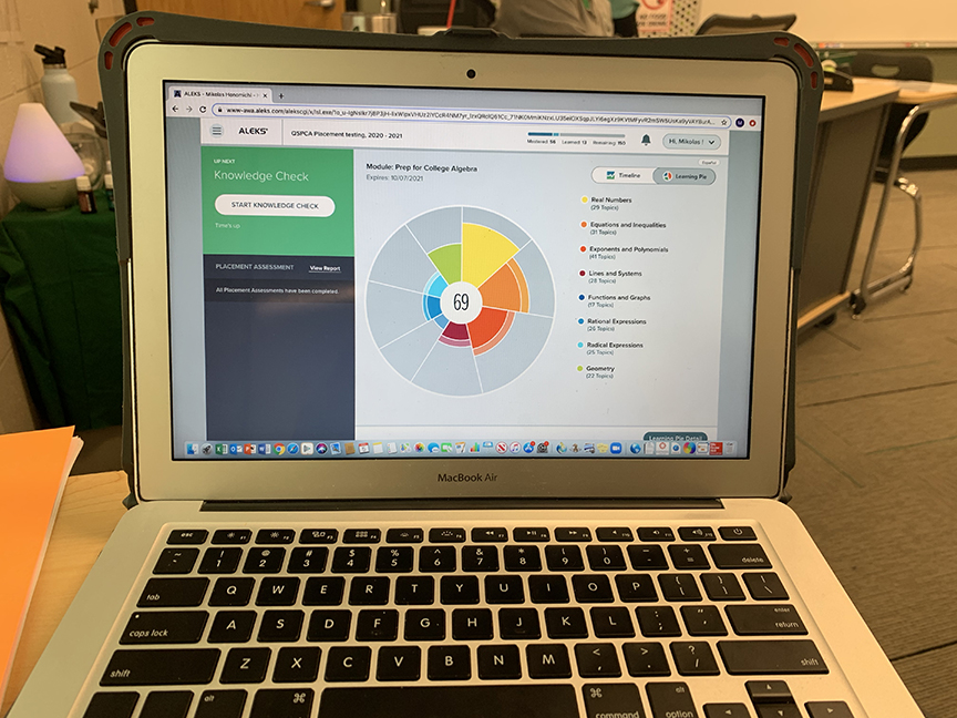 Students take new standardized test through Johnson County Community College