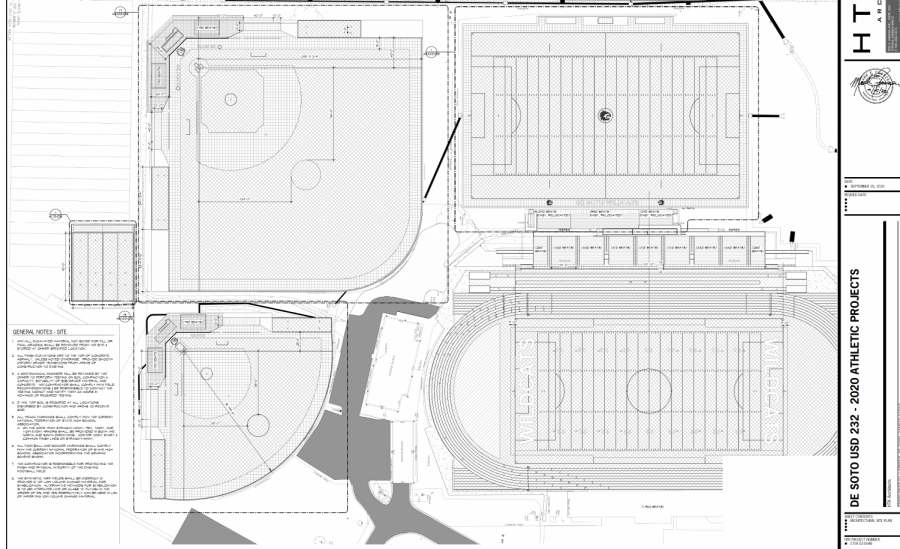 This is the architectural rendering of what the new facilities will look like when completed. 