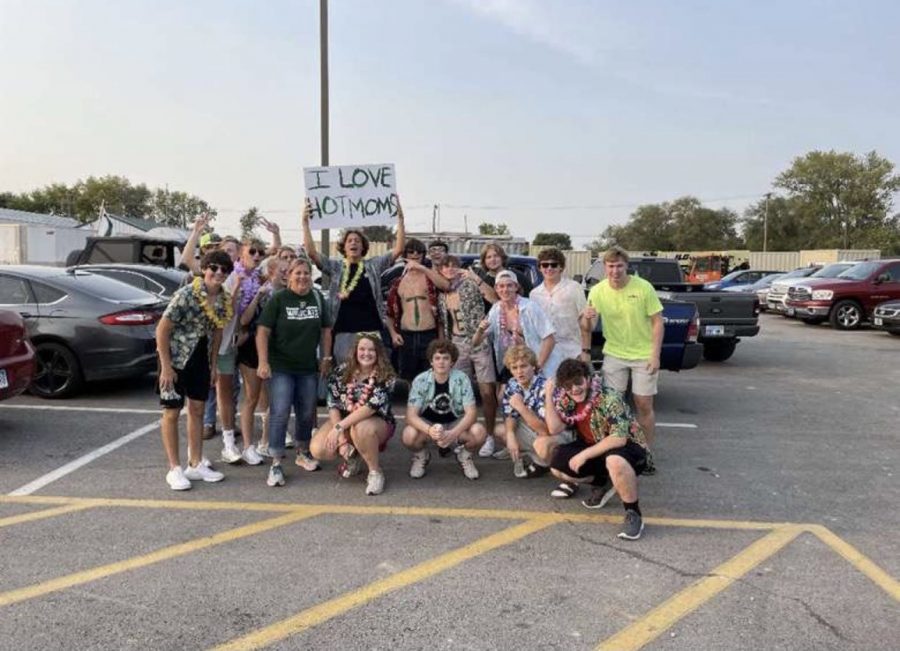 Wildcat photo of students tailgating before  the first DHS home football on Friday, Sept. 13