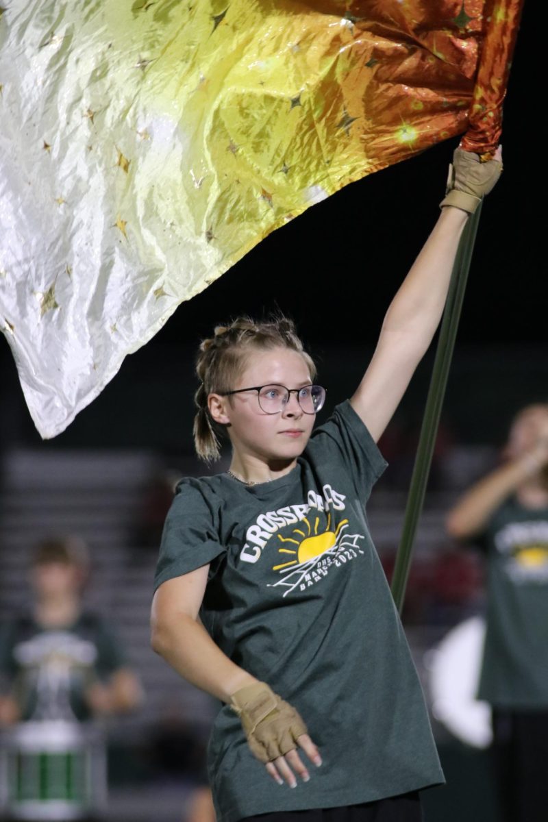 Isabelle Ohlsen performs at halftime vs. Lansing on November 9th